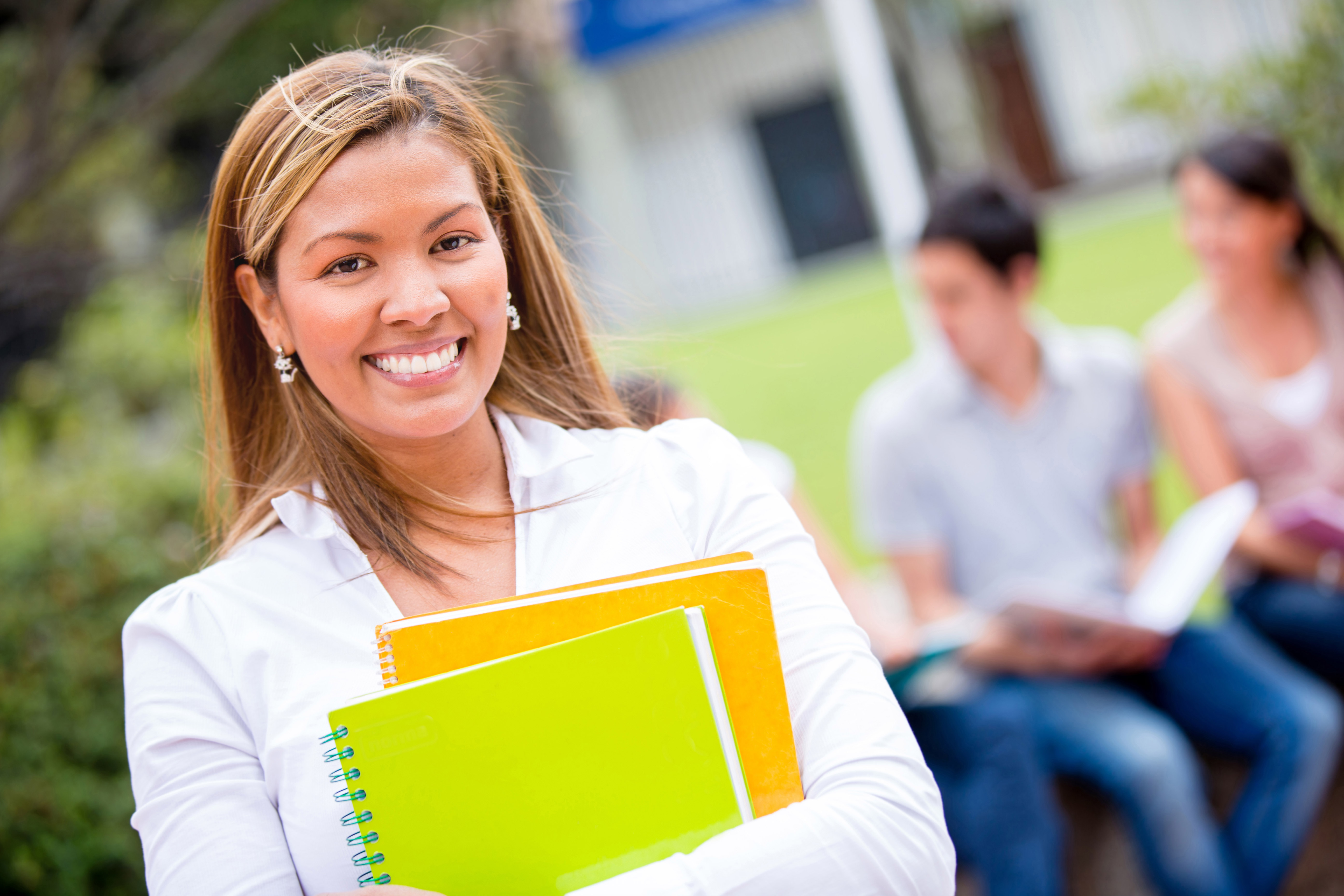 A learner holding a file